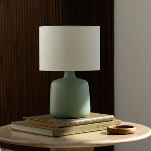   White Jute Ceramic Table Lamp | Oroa.com