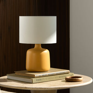   White Jute Ceramic Table Lamp | Oroa.com