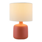 Modern European furniture - White Jute Ceramic Table Lamp - www.oroa.com