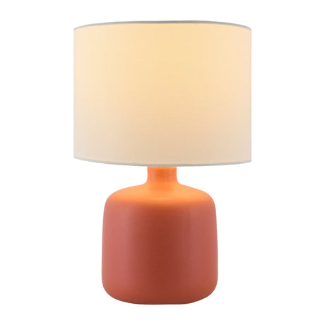 Modern European furniture - White Jute Ceramic Table Lamp - www.oroa.com