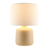 Modern European furniture - White Jute Ceramic Table Lamp - www.oroa.com