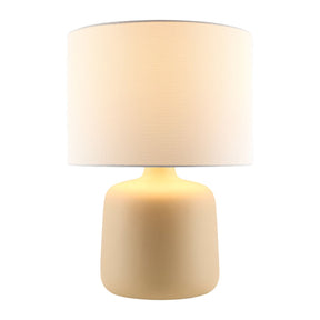 Modern European furniture - White Jute Ceramic Table Lamp - www.oroa.com