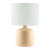 Modern European furniture - White Jute Ceramic Table Lamp - www.oroa.com