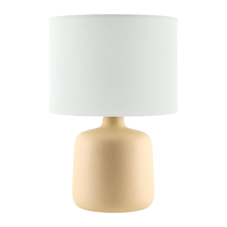 Modern European furniture - White Jute Ceramic Table Lamp - www.oroa.com