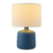 Modern European furniture - White Jute Ceramic Table Lamp - www.oroa.com
