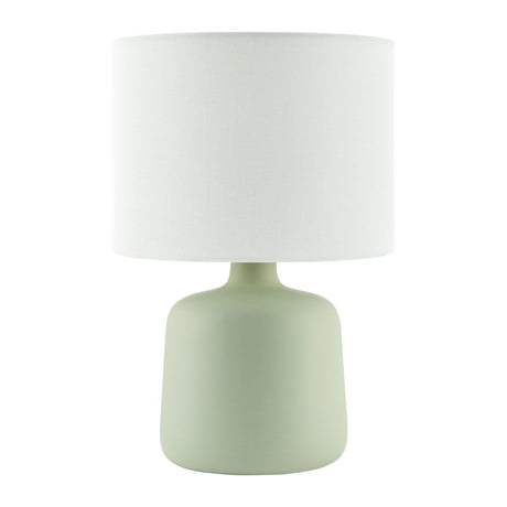 Modern European furniture - White Jute Ceramic Table Lamp - www.oroa.com
