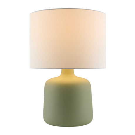 Modern European furniture - White Jute Ceramic Table Lamp - www.oroa.com