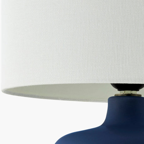 Modern European furniture - White Jute Ceramic Table Lamp - www.oroa.com