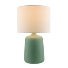 Modern European furniture - Ceramic White Linen Table Lamp - www.oroa.com
