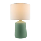 Modern European furniture - Ceramic White Linen Table Lamp - www.oroa.com