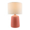 Modern European furniture - Ceramic White Linen Table Lamp - www.oroa.com