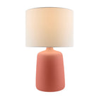 Modern European furniture - Ceramic White Linen Table Lamp - www.oroa.com