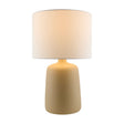Modern European furniture - Ceramic White Linen Table Lamp - www.oroa.com