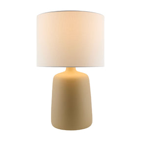 Modern European furniture - Ceramic White Linen Table Lamp - www.oroa.com