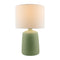 Modern European furniture - Ceramic White Linen Table Lamp - www.oroa.com