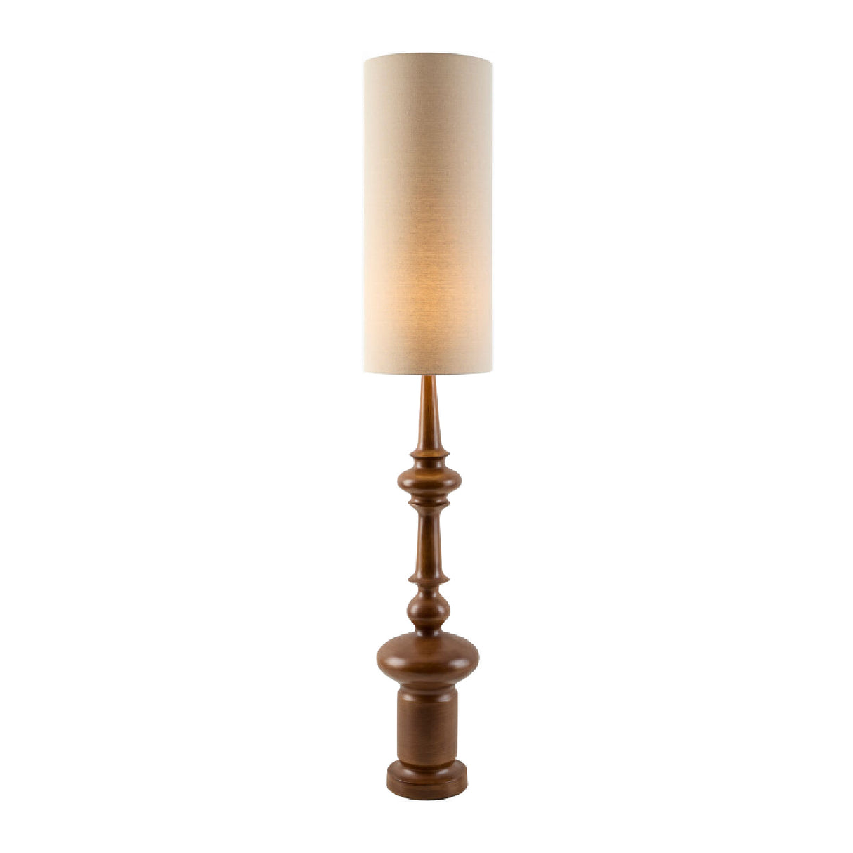   Cylindrical Linen Shade Floor Lamp | Oroa.com