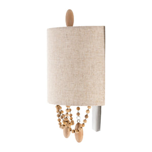   Modern European furniture - Beige Linen Beaded Wall Lamp - www.oroa.com | Oroa.com