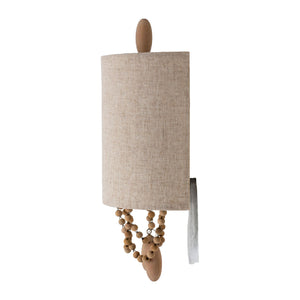   Modern European furniture - Beige Linen Beaded Wall Lamp - www.oroa.com | Oroa.com