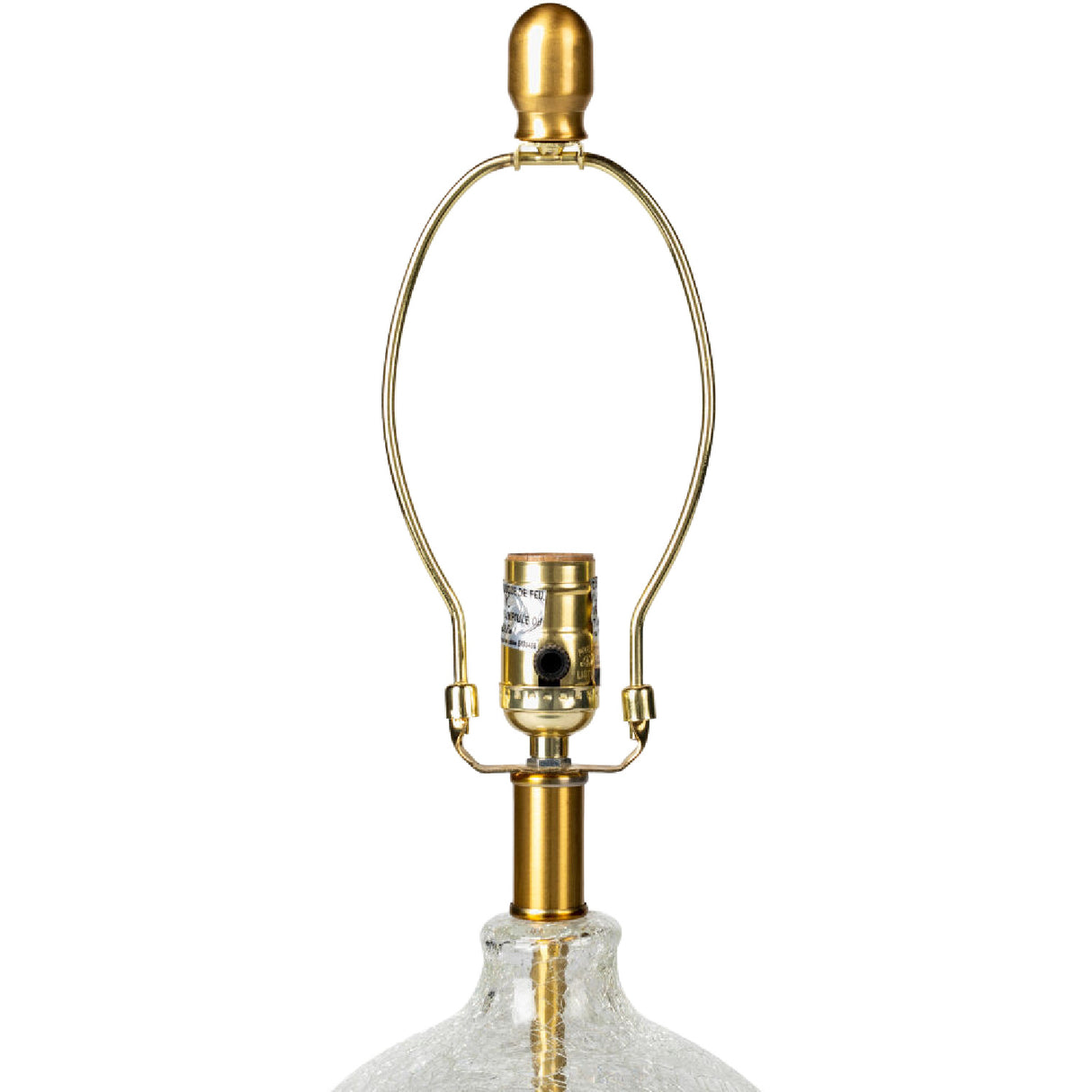   Modern European furniture - Crackle Clear Glass Table Lamp - www.oroa.com | Oroa.com