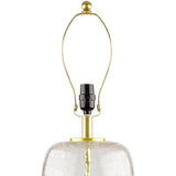 Modern European furniture - Clear Glass Accent Table Lamp - www.oroa.com