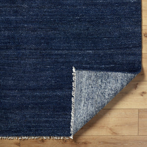  Modern European furniture - Blue Wool Fringed Table Runner - www.oroa.com | Oroa.com