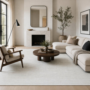   Modern European furniture - Hand-Knotted Wool Fringed Square Carpet - www.oroa.com | Oroa.com