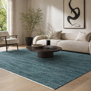  Modern European furniture - Hand-Knotted Wool Fringed Square Carpet - www.oroa.com | Oroa.com