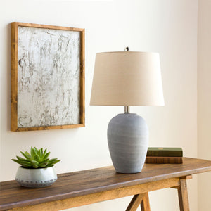   Modern European furniture - Antiqued Gray Ceramic Table Lamp - www.oroa.com | Oroa.com