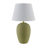 Modern European furniture - Hand-painted Green Ceramic Table Lamp - www.oroa.com