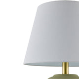 Modern European furniture - Hand-painted Green Ceramic Table Lamp - www.oroa.com