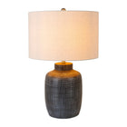 Modern European furniture - Beige Linen Ceramic Table Lamp - www.oroa.com