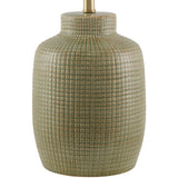 Modern European furniture - White Linen Ceramic Table Lamp - www.oroa.com