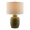Modern European furniture - White Linen Ceramic Table Lamp - www.oroa.com