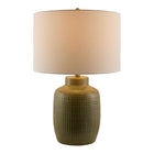 Modern European furniture - White Linen Ceramic Table Lamp - www.oroa.com