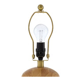 Modern European furniture - Beige Wood Veneer Table Lamp - www.oroa.com