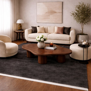   Hand-Loomed Wool Fringe Square Carpet | Oroa.com