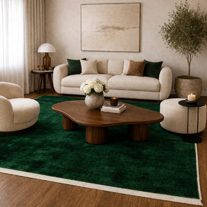   Modern European furniture - Hand-Loomed Wool Fringe Square Carpet - www.oroa.com | Oroa.com