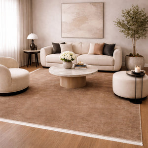   Modern European furniture - Hand-Loomed Wool Fringe Square Carpet - www.oroa.com | Oroa.com