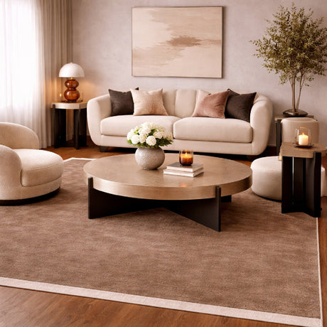 Modern European furniture - Hand-Loomed Wool Fringe Square Carpet - www.oroa.com