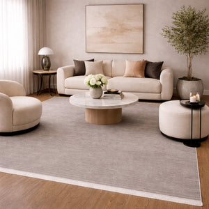   Modern European furniture - Hand-Loomed Wool Fringe Square Carpet - www.oroa.com | Oroa.com