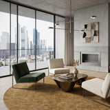 Modern furniture - Hand-Loomed Wool Fringe Round Carpet - www.oroa.com