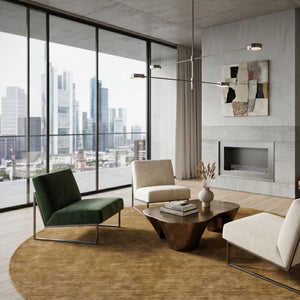   Modern furniture - Hand-Loomed Wool Fringe Round Carpet - www.oroa.com | Oroa.com