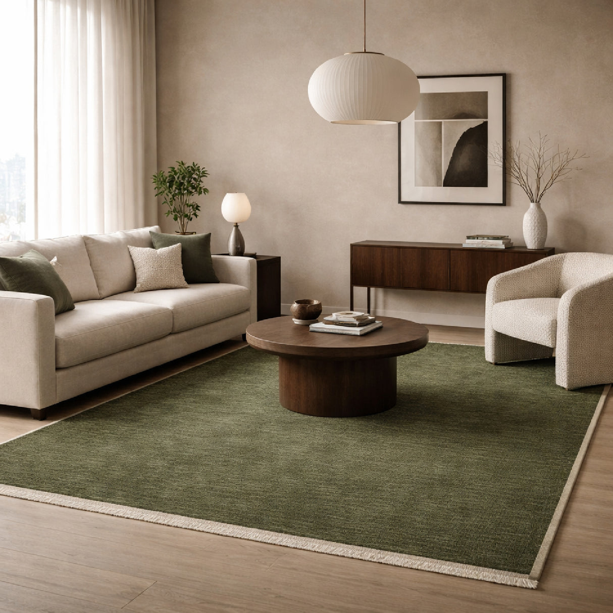   Modern furniture - Hand-Loomed Wool Fringe Carpet - www.oroa.com | Oroa.com