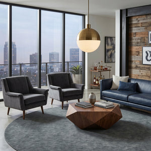   Modern furniture - Hand-Loomed Wool Fringe Round Carpet - www.oroa.com | Oroa.com