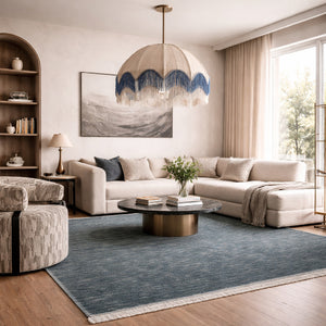   Modern European furniture - Hand-Loomed Wool Fringe Square Carpet - www.oroa.com | Oroa.com
