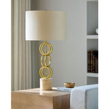 Modern European furniture - Gold Rings Accent Table Lamp - www.oroa.com