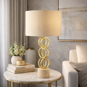   Gold Rings Accent Table Lamp | Oroa.com