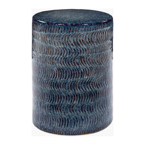 Modern European furniture - Blue Glazed Garden Stool - www.oroa.com
