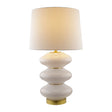 Modern European furniture - White Glass Accent Table Lamp - www.oroa.com