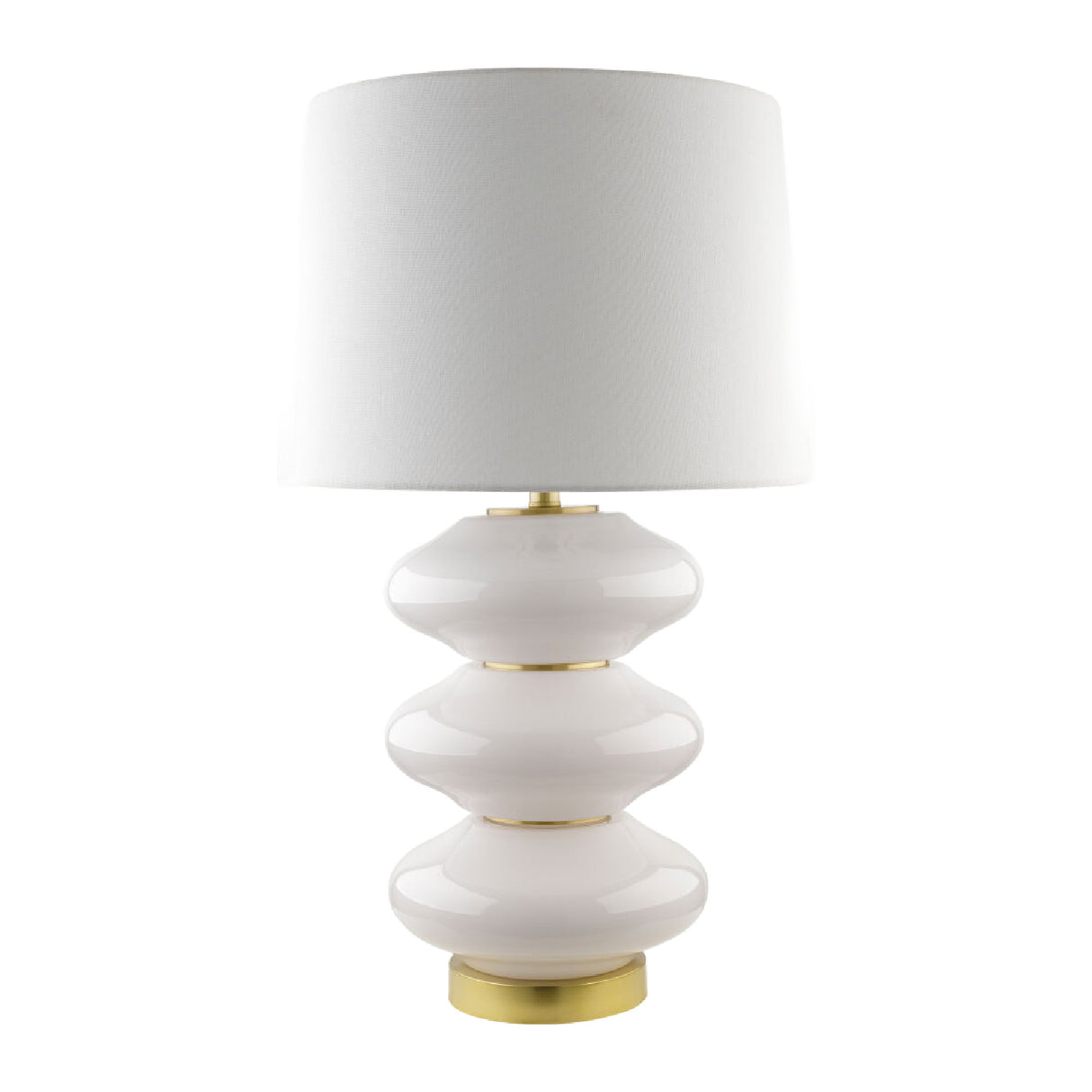   Modern European furniture - White Glass Accent Table Lamp - www.oroa.com | Oroa.com